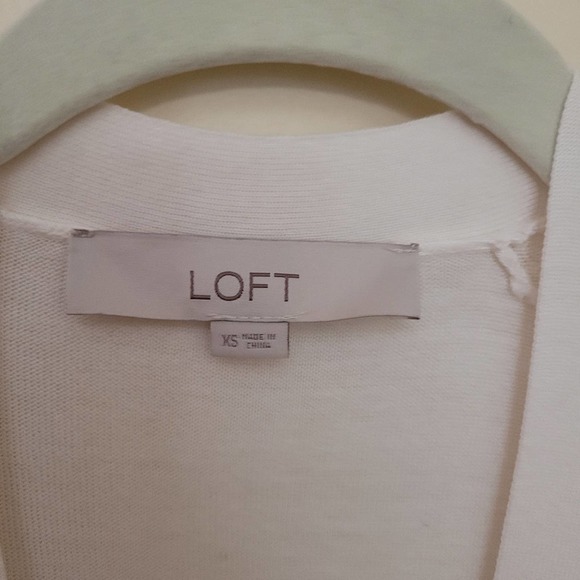 LOFT White Cardigan Sweater Size XS - Picture 3 of 5